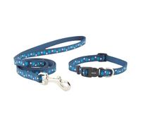 Ancol Puppy Collar and Lead Set Stars Blue