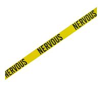 Ancol Recycled Webbing Awareness Dog Lead, 1.5m x 40mm, Nervous Yellow