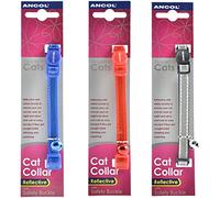 Ancol Reflective Collar for Cats, Pack of 3