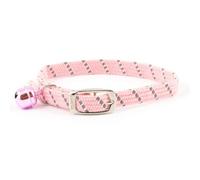Ancol Reflective Elastic Comfortable Softweave Pink Cat Collar Small Animal Pet Training Accessory