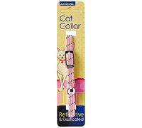 Ancol Reflective Softweave Elastic Cat Collar Pink
