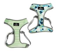 Ancol Stripe Leaf Reversible Dog Harness Soft Breathable Secure Fit Lightweight Adjustable Easy Control for Outdoor Pet Puppy Running Walking - Small