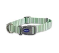 Ancol Round Dog Collar Stripe Patterned - Lightweight Sturdy Adjustable Buckle Durable Secure Fit Soft Comfortable Stylish Pet Puppy Leash - Large