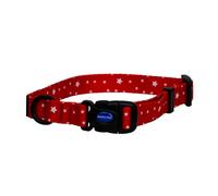 Ancol Star Patterned Round Dog Collar Lightweight Sturdy Grip Adjustable Buckle Durable Secure Fit Soft Comfortable Stylish Pet Puppy Leash - Large
