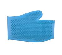 Ancol Rubber Grooming Glove Blue x3