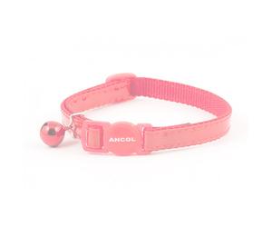 Ancol Safety Buckle Reflective Gloss Cat Collar - Red
