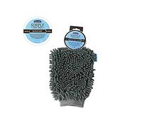 Ancol Simply Dry Dog Glove Grey Microfibre Noodle Fabric for Moisture Absorption - Machine Washable for Easy Cleaning
