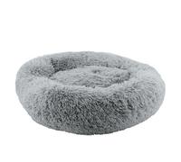 Ancol Slate Grey Super Plush Donut Dog Bed Soft Machine Washable Warm Non Slip Fluffy Pet Puppy Cushion 70Cm
