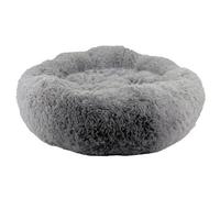 Ancol Slate Grey Super Plush Donut Dog Bed Soft Machine Washable Warm Non Slip Fluffy Pet Puppy Cushion 100Cm