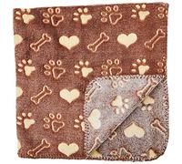 Ancol Sleepy Paws Dog and Cat Comfort Blanket, Brown