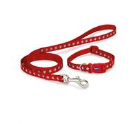 Ancol Small Bite Dog Collar & Lead Set - Red