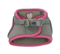 Ancol Small Bite Pink Dog Step In Harness Reflective Soft Breathable Pet Puppy Leash 25 to 30cm