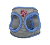 Ancol Small Bite Step In Dog Harness in Blue - Comfortable Puppy Pet Accessory with Reflective Band & Snap Buckle - 30-36cm XS