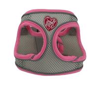 Ancol Small Bite Step In Dog Harness in Pink - Comfortable Puppy Pet Accessory with Reflective Band & Snap Buckle - 25-30cm XXS