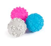 Ancol Small Bite Vinyl 6 Ball Assorted, 4.5 cm, clear