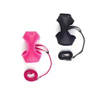 Ancol Soft Harness & Lead Black Large