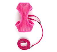 Ancol Soft Mesh Cat Harness and Lead Set Pink Washable Design for Cats - Comfortable and Adjustable - 15cm Length/Medium