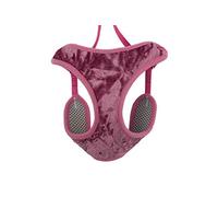 Ancol Soft Velvet Cat Harness & Lead Vintage Pink Teal Small