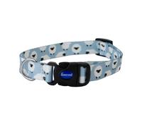 Ancol Soho Counting Sheep Adjustable Dog Collar, Medium 30-50cm | Weather-resistant and hardwearing UK manufacture utilizes recycled materials; matching lead options are available.