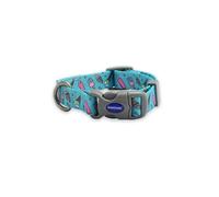 Ancol Ice Cream Patterned Round Dog Collar Lightweight Sturdy Adjustable Buckle Durable Secure Fit Soft Comfortable Stylish Pet Puppy Leash - Small