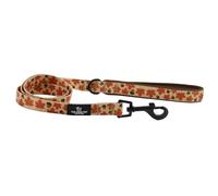 Ancol Adjustable Maple Leaf Patterned Dog Lead Durable Secure Comfortable Padded Grip Sturdy Lightweight Pet Puppy Leash for Outdoor Running Walking