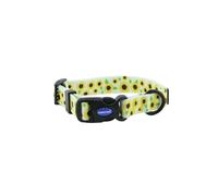 Ancol Sunflower Patterned Round Dog Collar Lightweight Sturdy Adjustable Buckle Durable Secure Fit Soft Comfortable Stylish Pet Puppy Leash - Small