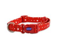 Ancol Star Patterned Round Dog Collar Secure Fit Soft Comfortable Stylish Pet Puppy Leash Large