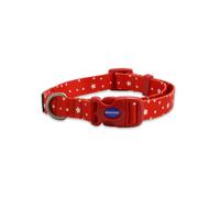 Ancol Star Patterned Round Dog Collar Secure Fit Soft Comfortable Stylish Pet Puppy Leash Medium