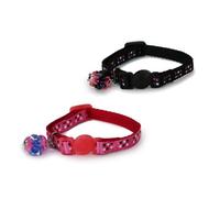Ancol Stars Comfortable Black Cat Coll With Jewel And Safety Buckle Small Animal Pet Training Accessory