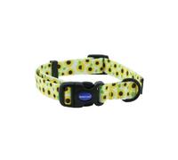 Ancol Sunflower Patterned Round Dog Collar Secure Fit Soft Comfortable Stylish Pet Puppy Leash Medium