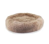 Ancol Oatmeal Super Plush Donut Dog Bed Soft Machine Washable Warm Non Slip Fluffy Pet Puppy Cushion 100cm