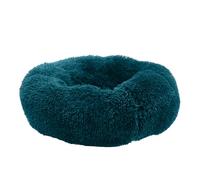 Ancol Super Plush Donut Dog Bed in Teal - Comfortable Indoors Snuggle Pad with Raised Rim - Cosy Puppy Mat Sleeping Place - 50cm
