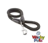 ANCOL SUPER STRONG DOG LEAD ROPE with CLIP in Black. FOR LARGE DOGS. EXTRA THICK
