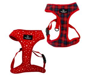 Ancol Tartan Star Reversible Dog Harness Soft Breathable Secure Fit Lightweight Pet Puppy Lead Xs