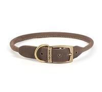 Ancol Timberwolf Round Leather Dog Collar