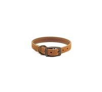 Ancol Timberwolf Comfortable Durable Leather Mustard Dog Collar Pet Training Accessory 20-26 cm, Size 1