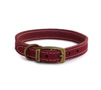 Ancol Timberwolf Comfortable Durable Leather Raspberry Dog Collar Pet Training Accessory 26-31 Cm, Size 2