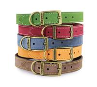 Ancol Timberwolf Comfortable Durable Leather Sable Dog Collar Pet Training Accessory 20-26 Cm, Size 1