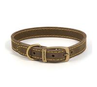 Ancol Timberwolf Comfortable Durable Leather Sable Dog Collar Pet Training Accessory 55-63 Cm, Size 8