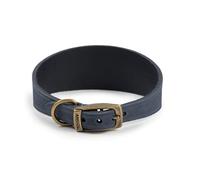 Ancol Timberwolf Comfortable Durable Whippet Leather Blue Collar Pet Training Accessory 30-34cm