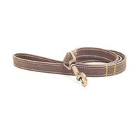 Ancol Timberwolf Leather Dog Lead, 1 m, Sable
