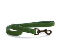 Ancol Timberwolf Leather Green Dog Puppy Lead Pet Leash Training Accessory, 60Cm X 19mm