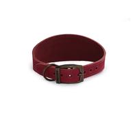 Ancol Timberwolf Leather Greyhound Collar Raspberry, 34-43 cm