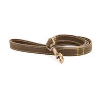 Ancol Timberwolf Leather Lead Sable for Dogs 1 Collar
