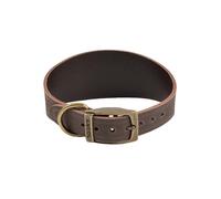Ancol Timberwolf Leather Whippet Collar Sable to fit 30-34cm neck | Hi