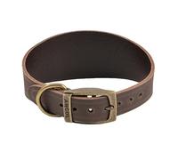 Ancol Timberwolf Sable Leather Whippet Collar - 30-34cm