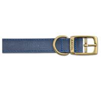 Ancol Dog Collar Timberwolf – Blue Bridle Leather, Waterproof Treated – 60 cm