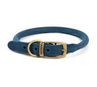 Timberwolf Leather Round Collar Blue 35-43cm Sz 4