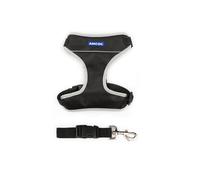 Ancol Travel & Exercise Dog Harness - Black - Size: Small