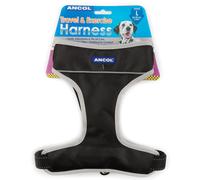 Nylon Travel & Exercise Harness Black Large 55-87cm